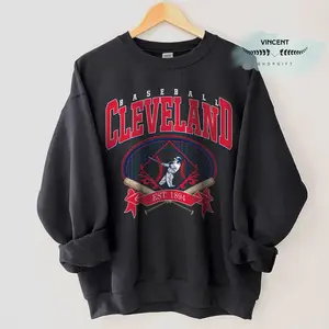 Vintage Cleveland Baseball Sweatshirt, Retro Guardian Graphic Crewneck, Unisex City Sport Pullover Gift