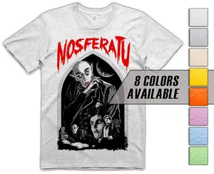 Nosferatu V3  Cotton Fabric Unisex T-shirt, all sizes S-5XL 8 Colors available