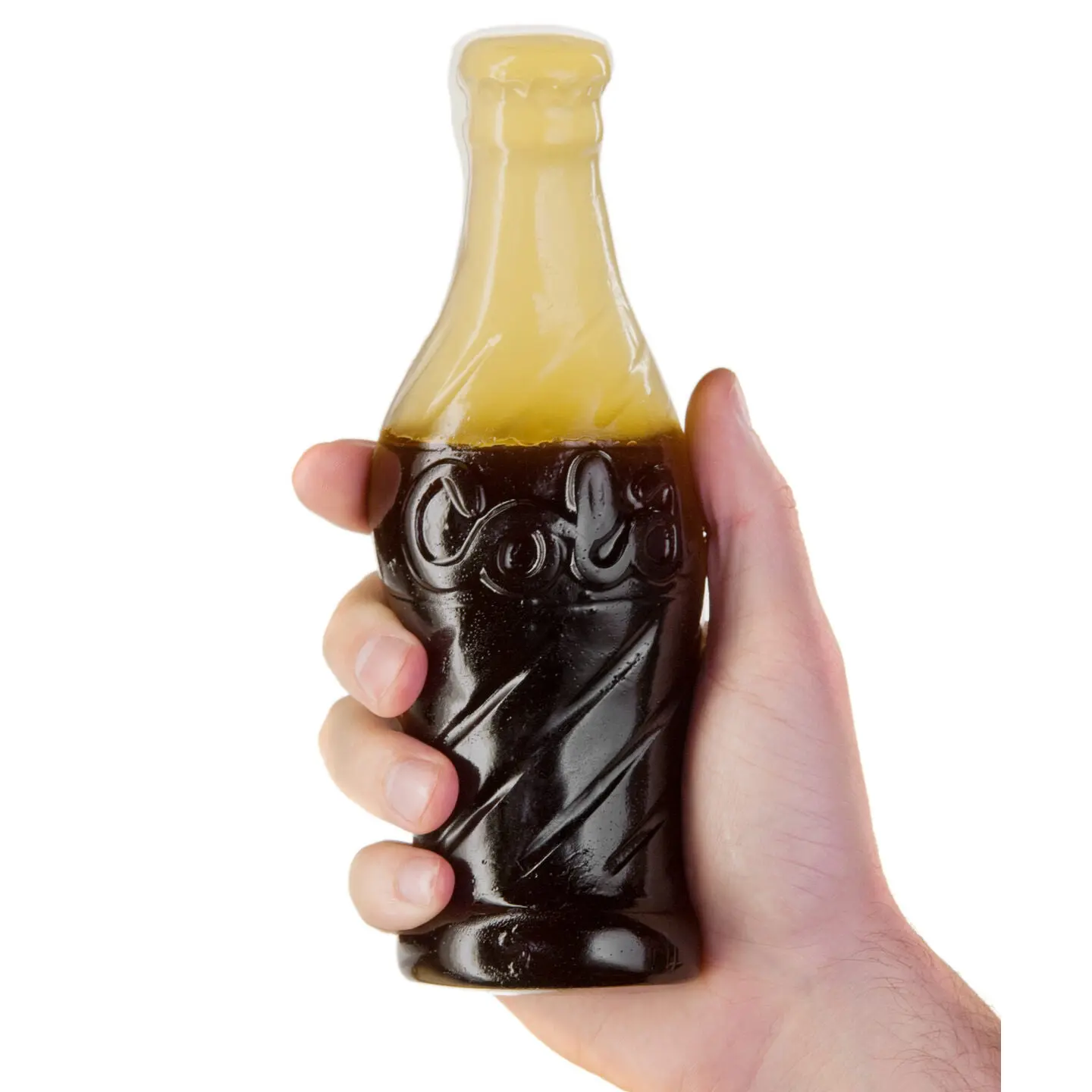 Giant Gummy Cola Bottle - Ninety times larger than a regular gummy cola bottle.