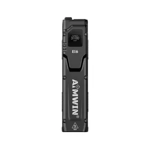 AIMWIN EI6 3100 Lumens Ultra Slim EDC Flat Tactical Flashlight, USB-C Rechargeable, Dual Switch, Compact Pocket Light for Everyday Carry