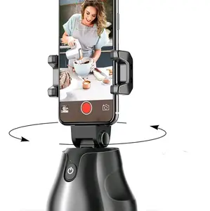 Auto Face Tracking Tripod, with Gesture Control Functon ,360° Rotation Face Body Phone Camera Mount Smart Shooting Phone Tracking Holder for Live Vlog Streaming Video, Accessories Selfie 360 Rotating Phone Stand Smartphone Cellphone Recording