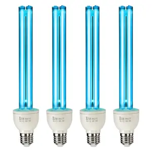 Fathersdaygift VEVOR UVC UV Light Bulb 4-Pack, 25W Replacement Lamp with Ozone Technology, 253.7 nm+185 nm Wavelength, E27 Universal Base, for Living Room, Office
