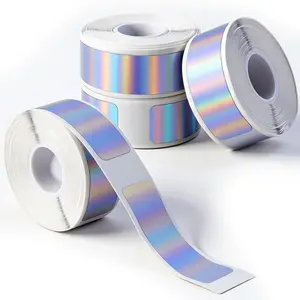 D30 Label Maker Tape, Laser Silver Thermal Paper, Thermal Printing Labels, Pre-Cut Self-Adhesive Labels, Size 12x40mm, Ideal for Office Home Classroom Use
