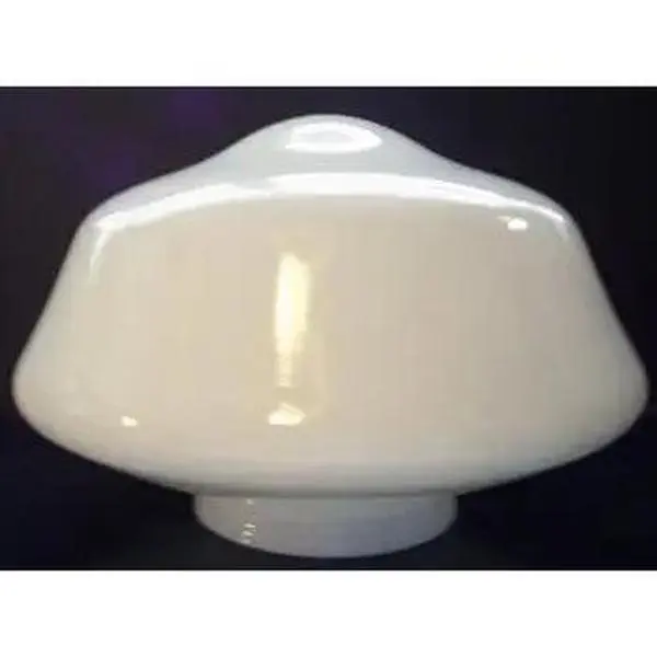 Opal Schoolhouse Lamp Shade – 16" Diameter, 9" Height, 6" Fitter