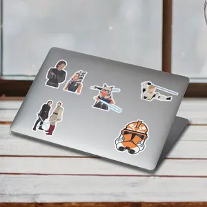 Stickers Pack 20 Pcs Star Colorful Bike Wars Vinyl Waterproof Car Aesthetic Bumper Skateboard Water Laptop Guitar Luggage Bottle