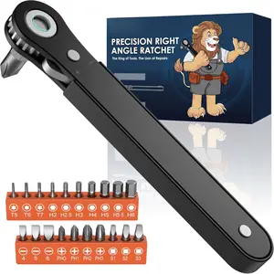 Tools for Men Gifts Right Angle : T5 T6 T7 Torx  Bit & Ratchet Allen Wrench Drill Bit Set + Square Drive Bit & Small Ratcheting Wrench  Set, Men Husband Dad Stocking Stuffers