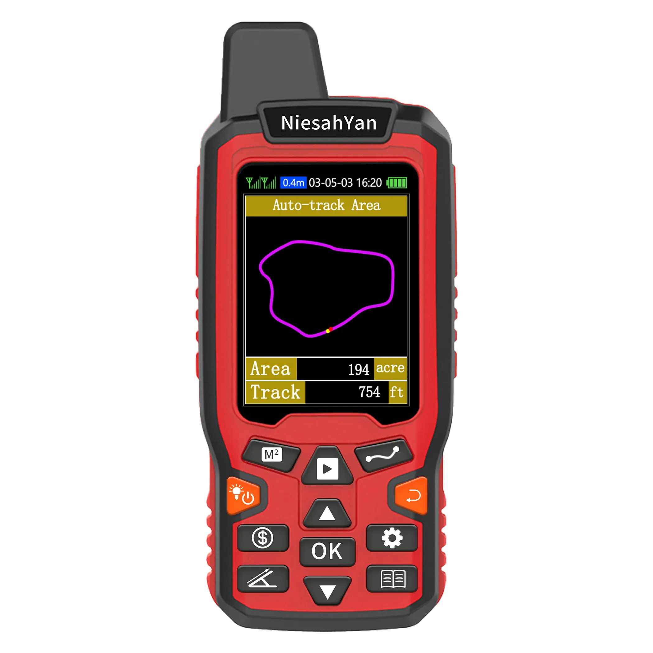 ZL180 Handheld GPS for Surveying, High Precision Rugged Land Surveying Equipment for Ranches, Garden, Farmland and Parking Area Distance Measuring