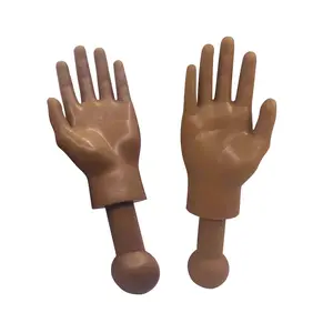 Tiny Hands 4.5-Inch Novelty Toys | Left and Right Hands, Deep Brown