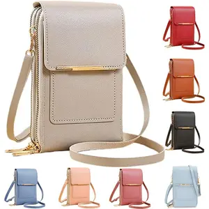 Anti-Theft Leather Bag,Small Crossbody Cell Phone Purse Wallet for Women,RFID Block Phone Purse Crossbody with Shoulder Strap