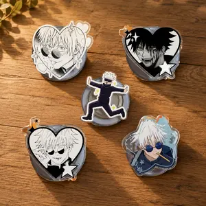 Anime Sorcerer Phone Grip Manga Style Phone Holder Magnetic Phone Stand for iPhone Android Kawaii Otaku Gift Accessory Set