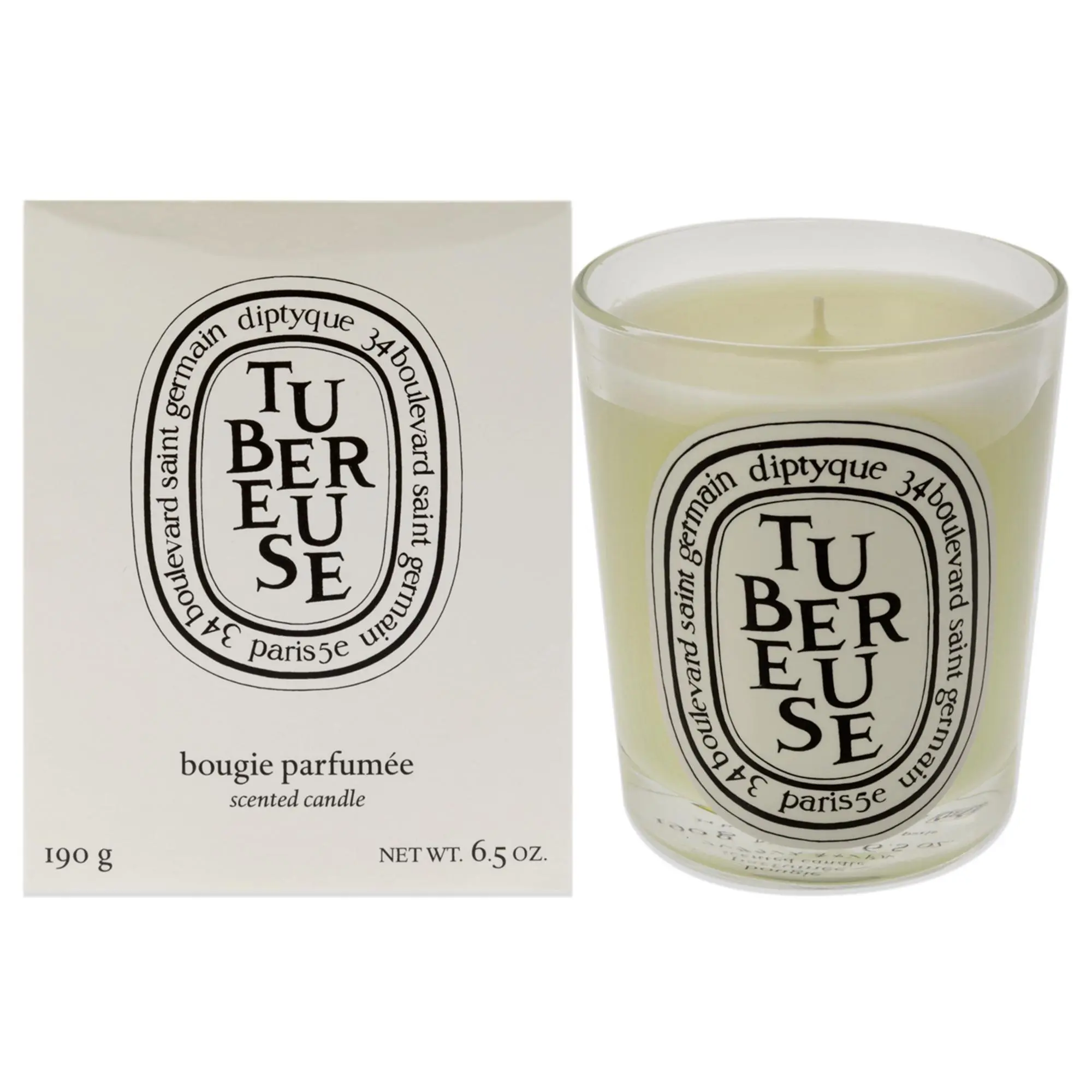 Diptyque Tubereuse Scented Candle - Unisex 6.5 oz Fragrance Candle, Minimalist Room Aroma Freshener (Beauty & Personal Care), 6.5Oz