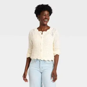 Women's Western Crafted Cardigan - Universal Thread