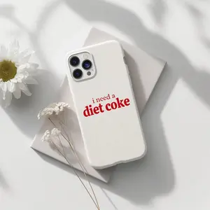Diet Coke Phone Case- A tough- dual-layer phone case with a funny soda lover print- a cute and charming accessory for fans of the brand- This case offers great protection and a durable design