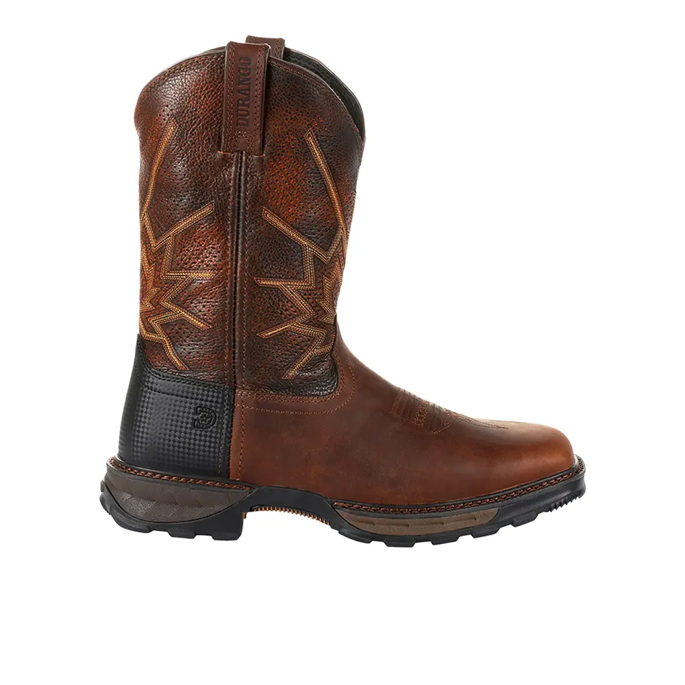 Durango Mens Maverick Xp Ventilated 11 Inch Slip Resistant Soft Toe  Work/Duty - Brown