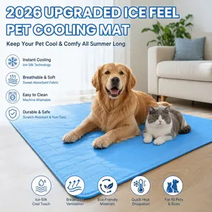 [2026 Ice-Cool Upgrade] Summer Pet Cooling Pad Dog Bed | Highly Recommended by Pet Experts | Breathable Mesh Bed | Keeps Your Cat Or Dog Cool And Comfortable All Summer Long, Suitable for Small, Medium, And Large Pets, Home