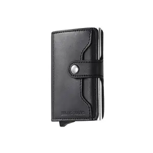 Bruno Marc Men's Card Wallet Metal Money Clip slim Wallet