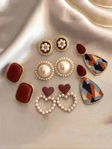 Vintage Elegant Earrings Set, Perfect for Parties & Daily Wear, Trendy All-Match Design, Ideal Birthday Gift, Fashionable Jewelry Accessories, Trendy Jewellery Accessories, Versatile Earrings