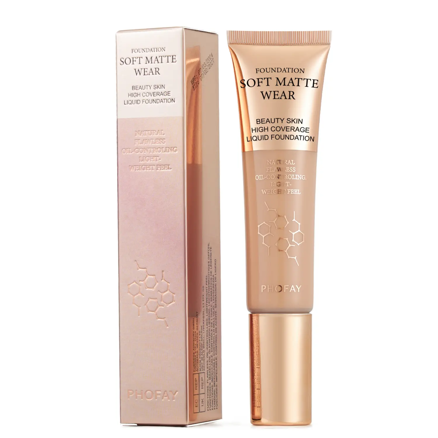 Full Coverage Foundation Long Lasting Smooth Matte Flawless Skin Finish