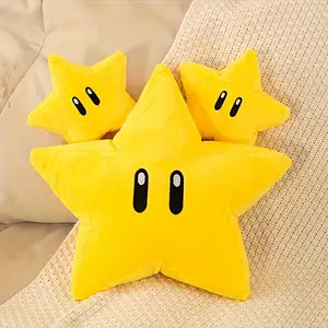 Star Plush Toy Pillow, Soft Adorable Stuffed, Large Eyes Stuffed Cushion, Huggable Stuffed Animal, Suitable for Boys and Girls, Collectible Star Doll, Super Soft Fluffy