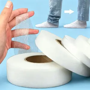 [Buy 1 Get 1 Free] Hemming Tape Fabric Adhesive Hem Iron on No-Sew Hemming Tape for Pants, 0.79 Inch Width, 2559 Inch Length, White