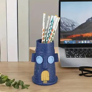 Squidward's Pen Holder - A Fun Desktop Decoration, Suitable for Students, Offices, Desks, and As A Birthday or Holiday Gift for Teenagers.