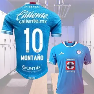 Jersey Cruz Azul Home Pirma Montaño #10 202425, Mexico Football Game Day Outfit - Trendy Custom Soccer Jersey Streetwear Football Shirt for Daily Style – Retro Vibes, Bold Fit & Sporty Energy That Turns Game Day into a Fashion Moment
