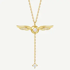 Harry Potter x FANCIME Golden Snitch Necklace in Sterling Silver, Dainty Gemstone Jewelry for Women, A Meaningful Daily Gift