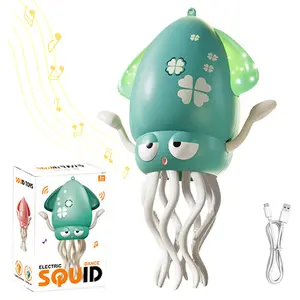 Smart Tentacle Explorer, Automatic Obstacle Avoidance Cuttlefish Toy,Crawling Dancing Automatic Obstacle Avoidance Octopus Sensor Toy with LED & Music