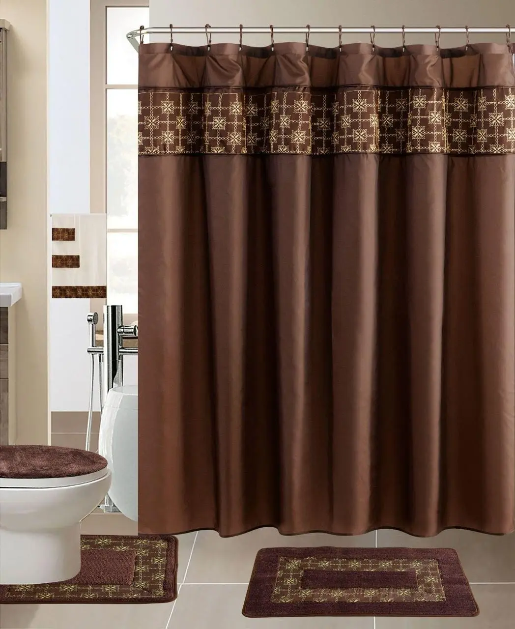 19 Piece Bath Set | Provides a complete and stylish solution for uoutfitting a bathroom