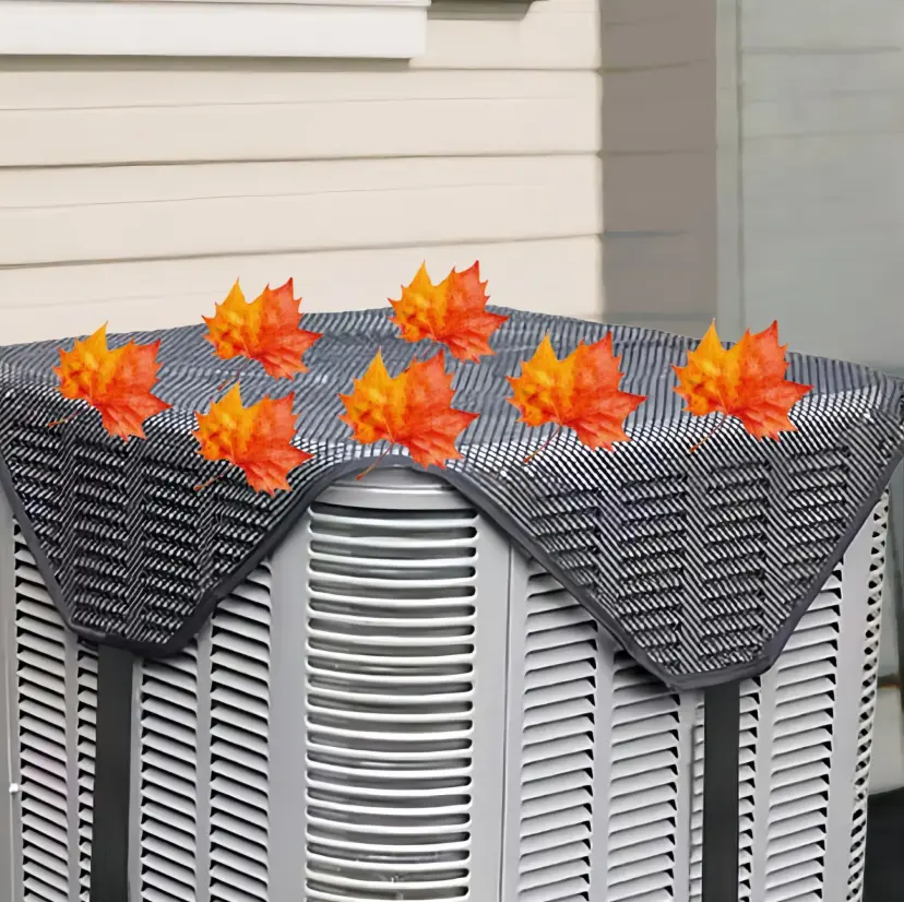 Springtok Outdoor Air Conditioner Cover - Heavy-Duty Synthetic Fabric, Waterproof, Durable PVC Mesh, Breathable Mesh for Ventilation, Debris & Leaf Blocking, Daily Home Dust Protection, Top Fit Camping Essential