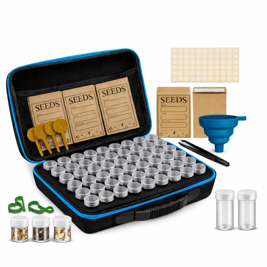 Walerica Seed Organizer Kit – 120 Slots Seed Storage Case