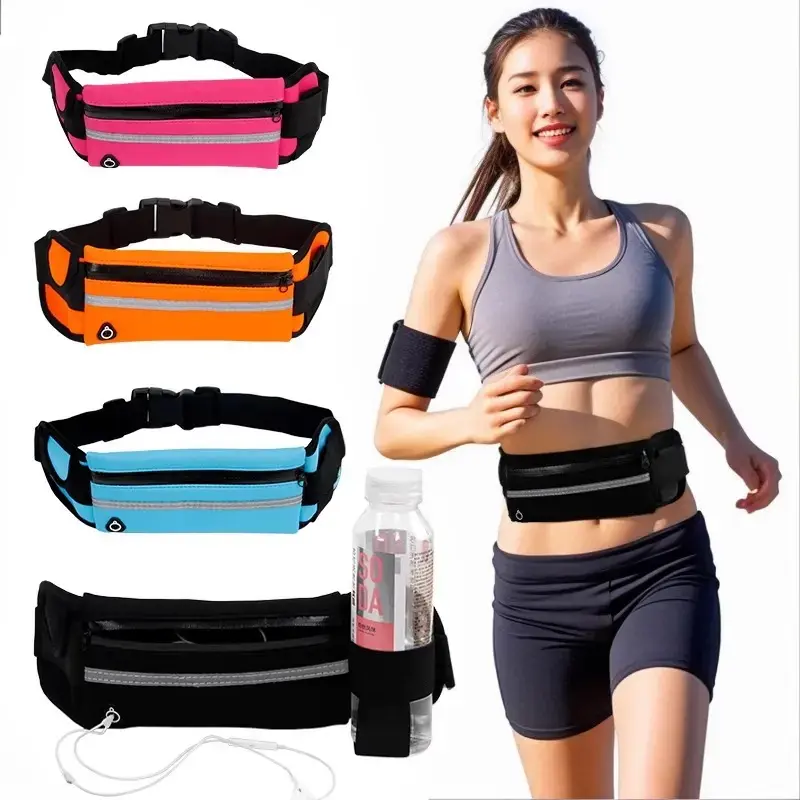 Unisex Small Hands-Free Waterproof Multifunctional Sports Waist Bag - Outdoor Trail Running, Hiking Belt Pouch, Portable Fitness Gear