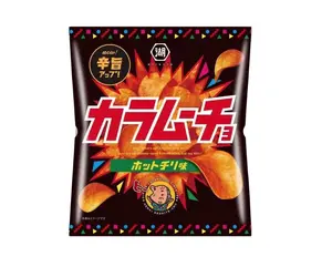 KOIKEYA KARAMUCHO FLAT TYPE HOT CHILI DELICIOUS CHIPS