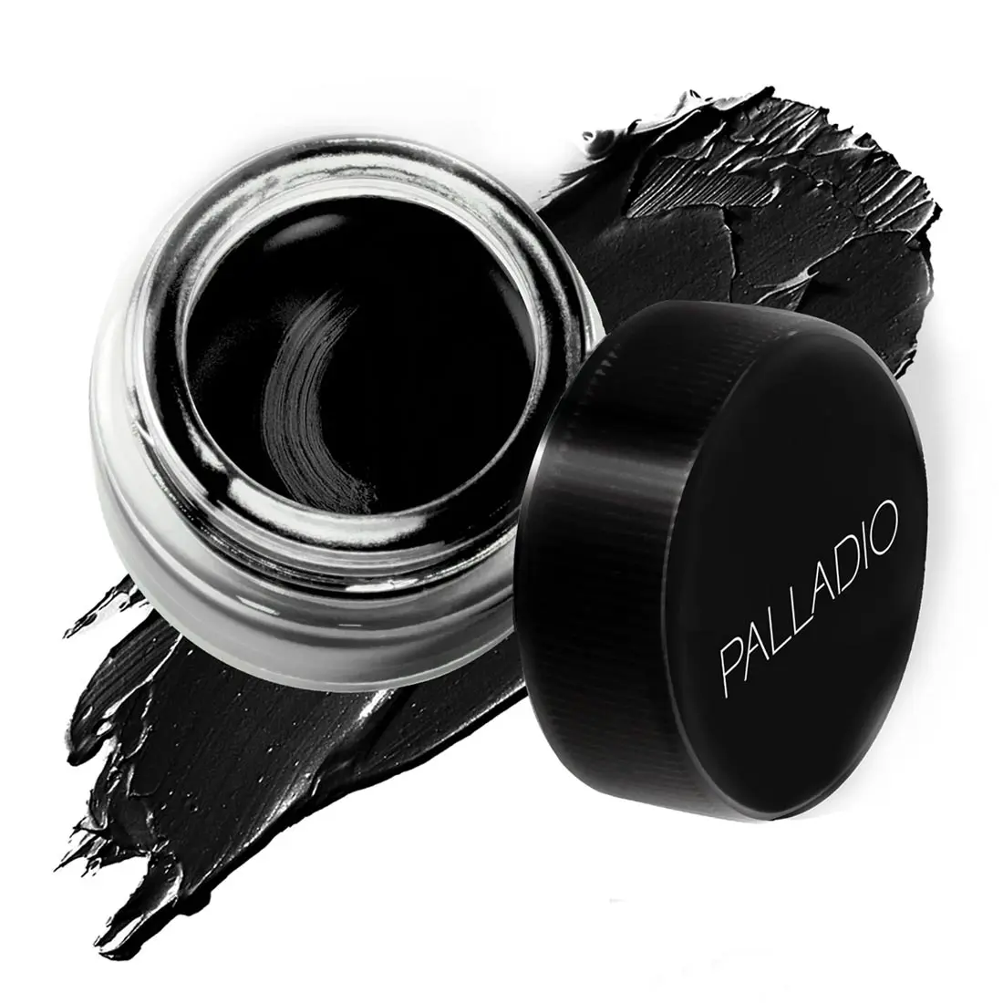 Palladio Liner Obsessed Waterproof Gel Eyeliner - Black Cosmetic with Ginseng-Infused Oil & Precision Brush