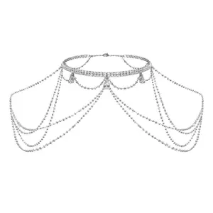 Light Luxury Dress Accessories Tassel Shoulder Chain Fashion Diamond Body Chains