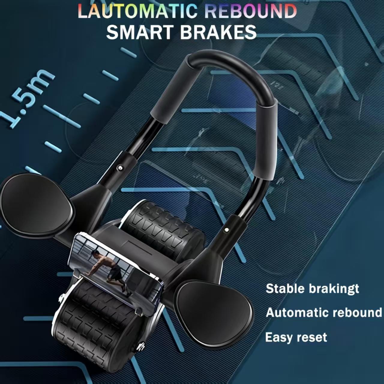 Ab Roller Wheel with Elbow Support, Automatic Rebound Ab Roller for Abdominal Exercise Machine,Abs Workout Equipment,Trainer Fitness Belly Training for Men & Women #abrollerwithelbowsupport #outdoor fun #tiktokmadebuymit #fitnessmusthaves #homeworkout fat