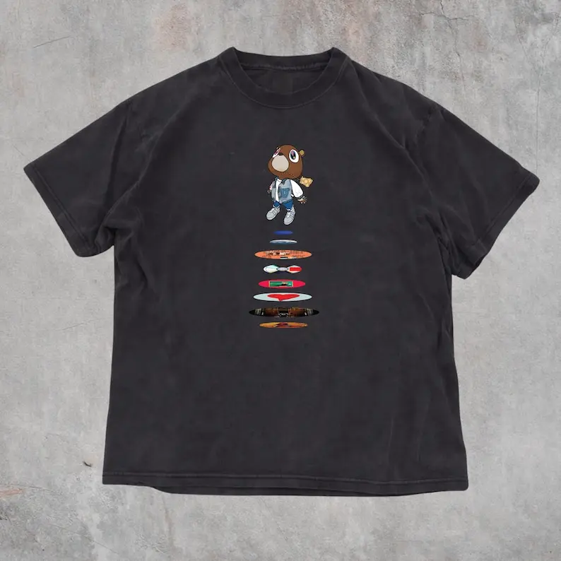 Kan West Graduation Tshirt, The College Dropout, Graduation Bear