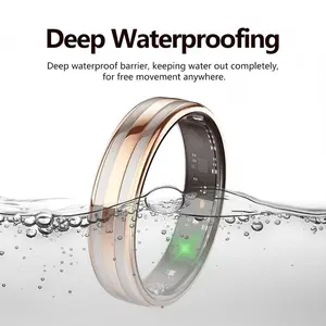 smart ring New 6.3mm Thin Smart Ring Health Monitor Smartring Outdoor Waterproof Ring Heart Rate Body Temperature Monitoring Sports rings  new smart ring