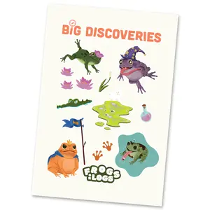 Frogs on Logs Sticker Sheet