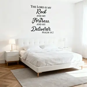 1 piece of motivational and inspirational religious wall sticker, peel and stick Bible verse wall decoration, suitable for bedroom, living room, office, bathroom and other background wall decoration, home decoration, Decorative Sticker, Decal Sticker