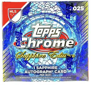 2025 Topps MLS Chrome Soccer Sapphire box