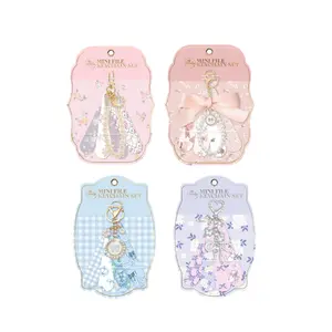 Mini nail file keychain set