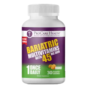 Multivitamin | 45mg Iron | Dye-Free Chewable | Orange