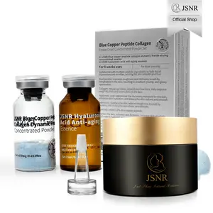 [JSNR Official] Freeze-Dried Peptide Shot 2-Week Activation Set + Deep Clean Repair Cream Duo (Serum) Face Lifting Hydrating Anti-Aging Cleanser & Peptide Ampoule for Repair, Glow & Moisture