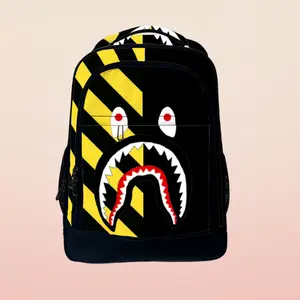 Sprayground Shark Travel Backpack for Women & Men Sprayground Shark Airline Approved Carry On Backpack ZZZZ Weekender Overnight Backpack Fits 17" Laptop