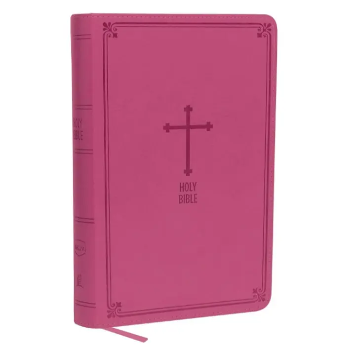NKJV Deluxe Gift Bible: Pink Leathersoft Edition with Red Letter Comfort Print Imitation Leather