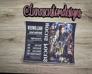 Hocus Pocus Nutrition Facts - 20oz Sublimation Print