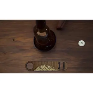 Wooden Bottle Openers - Light Wood Mountains