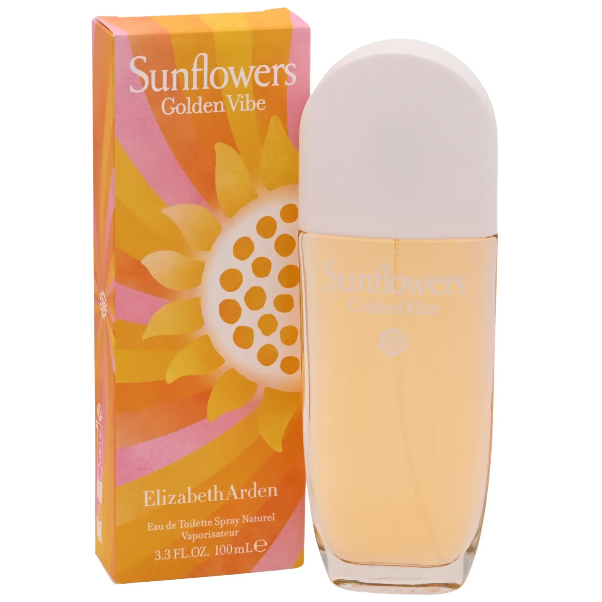 Elizabeth Arden Sunflowers Golden Vibe Eau de Toilette Spray - Women's Fragrance, Women Perfumes, 3.3 oz (100 ml), New in Box