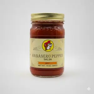 Howdy Bitez Habanero Pepper Salsa - Hot Bold Fiery 14 oz Fresh Ingredients for Chips Tacos Nachos Grilled Meats & Vegetables - Spice, Flavor